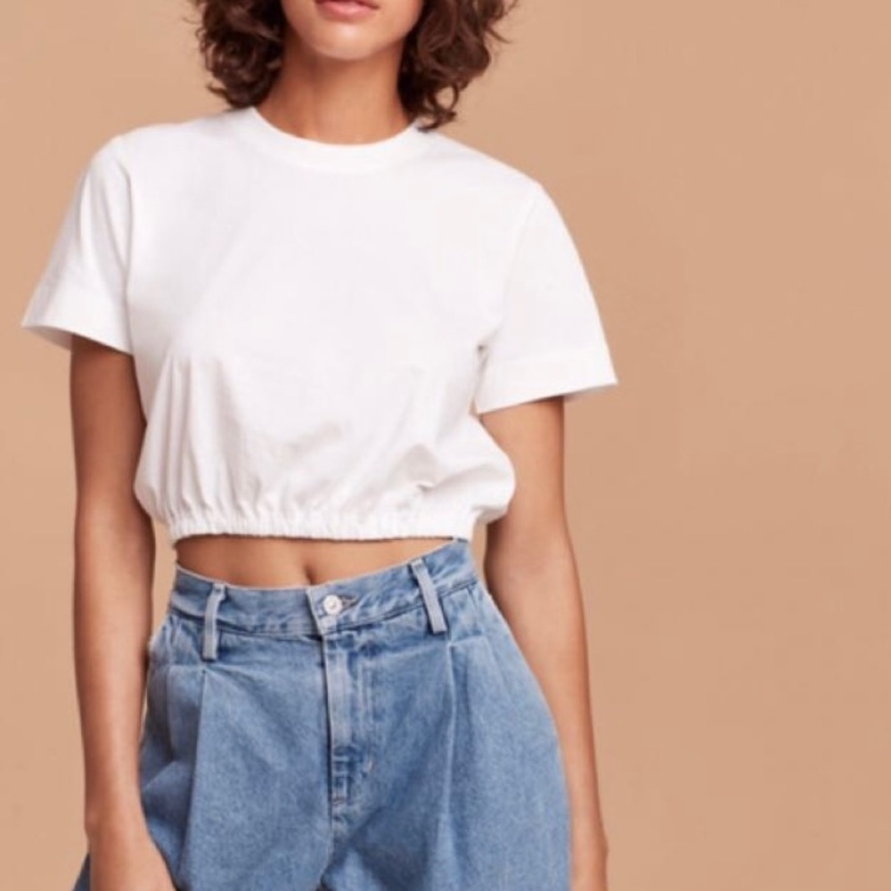 Aritzia Wilfred white Piaf t-shirt size S